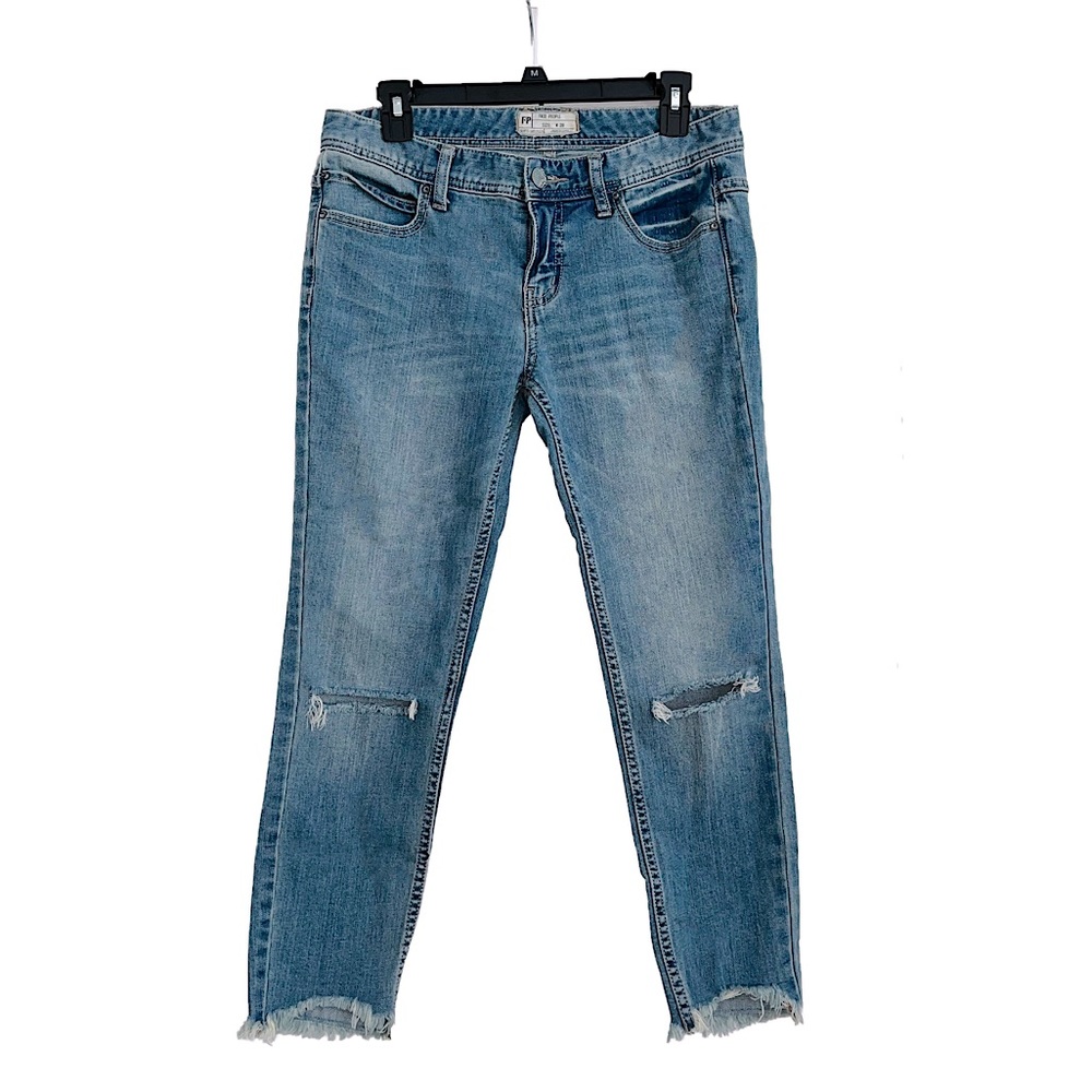 Free People Cut Off Denim Jeans